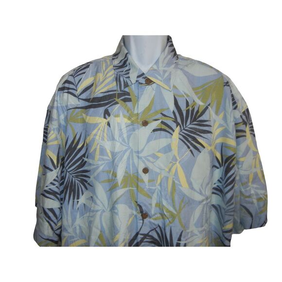 Tommy Bahama Silk Shirt Men Size XXL Hawaiian Camp Floral Print Tropical Print - Picture 2 of 9